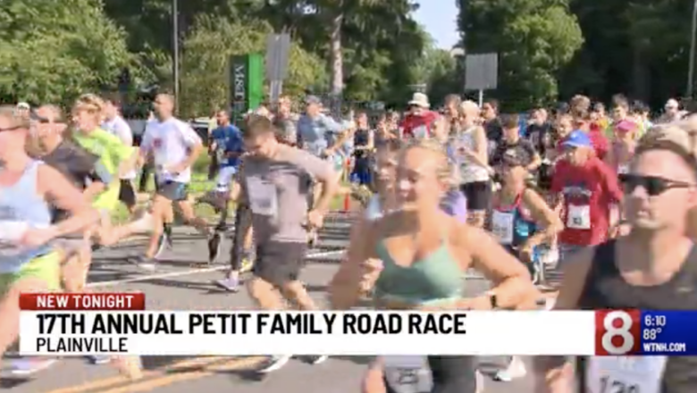 Crowds came out in Plainville for the 17th annual Petit Family 5K Road Race